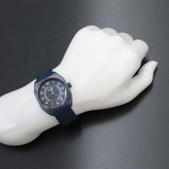 Hermes HERMES H08 SP1 744 Men's Watch Blue Dial Titanium Back Skeleton Automa... - Picture 4 of 7